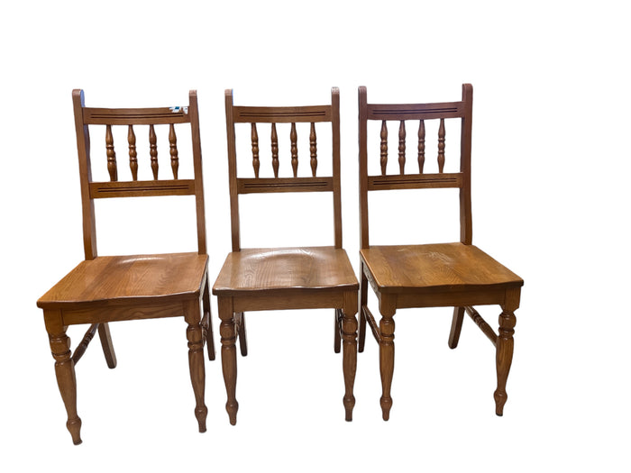 Oak Dining Chair - Set of 3