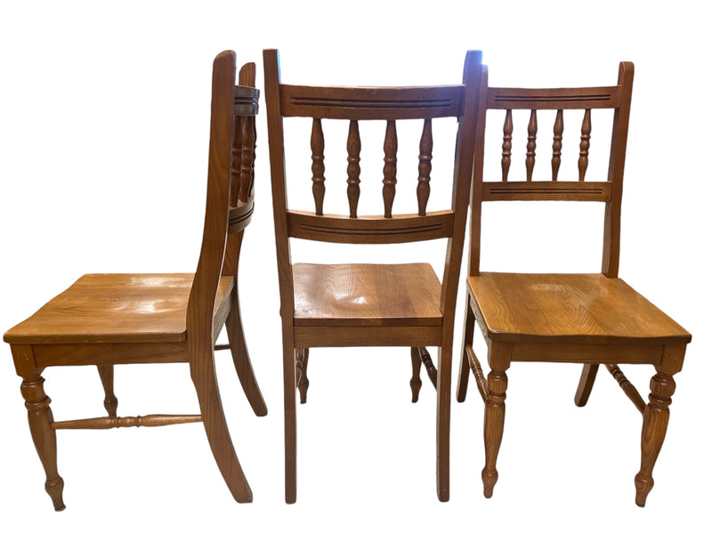 Oak Dining Chair - Set of 3