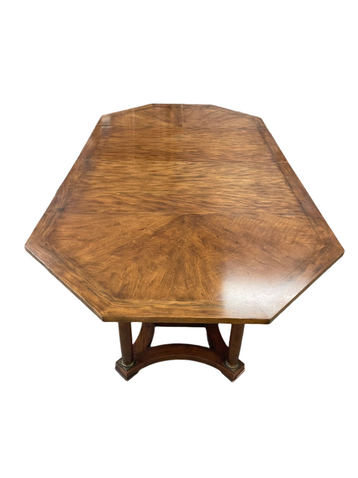 Octagon shaped wooden Dining table