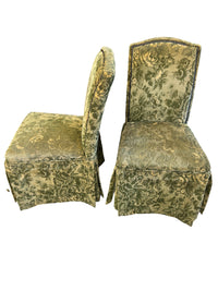 Green Floral Dining Chairs - Set of 5