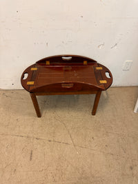 Wooden tray table