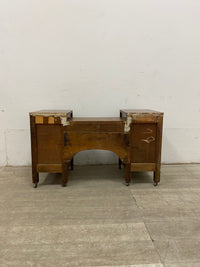 Vintage 4 Drawer Walnut Vanity