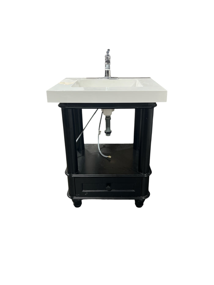 Modern Open Concept Bathroom Vanity w/ Moen Faucet