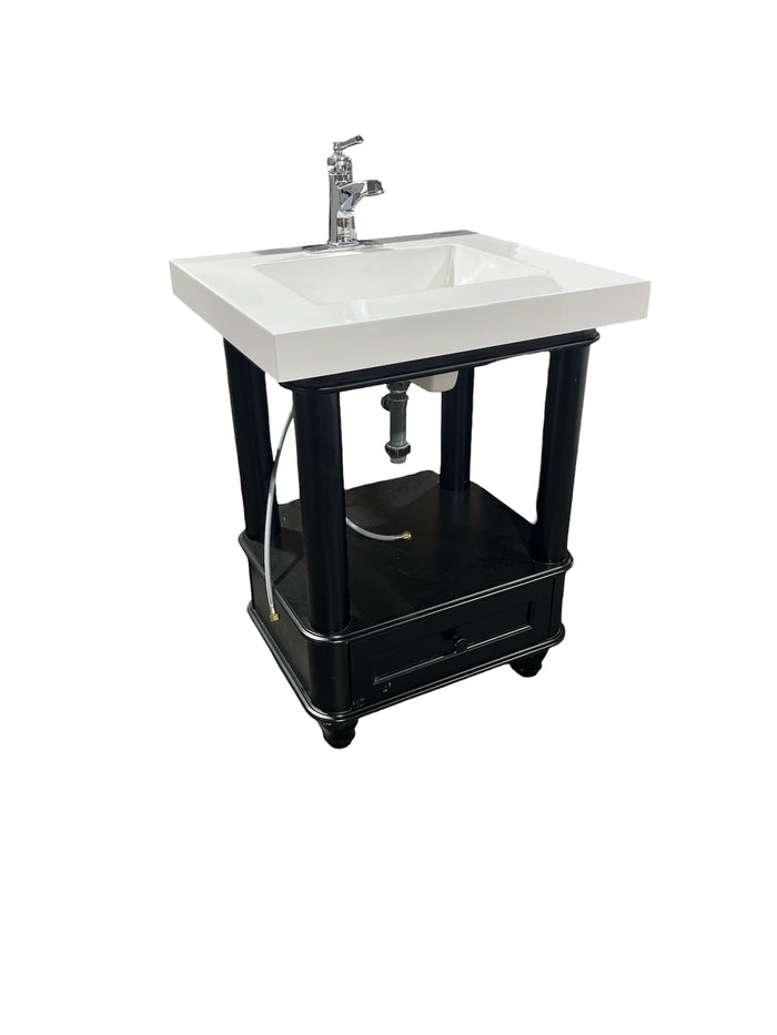 Modern Open Concept Bathroom Vanity w/ Moen Faucet