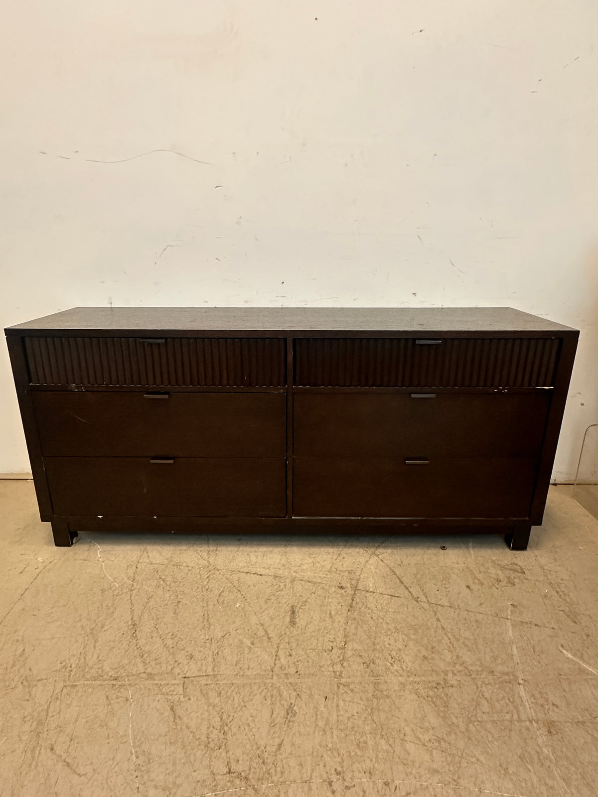 6-Drawer Dark Brown Dresser