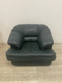 Postmodern Faux Leather XL Arm Chair