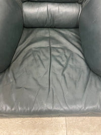 Postmodern Faux Leather XL Arm Chair