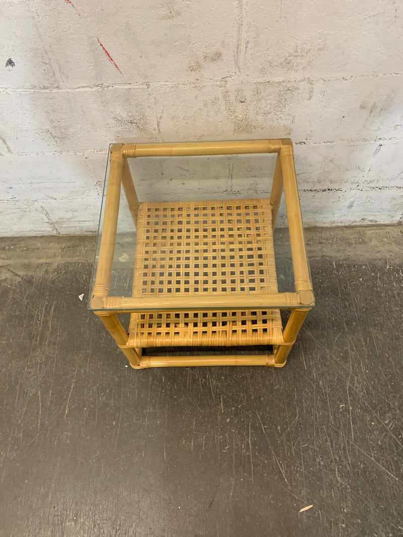 Spacious Bamboo Side Table