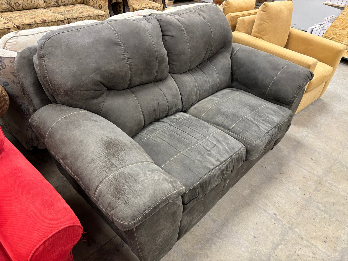Charcoal Grey Loveseat