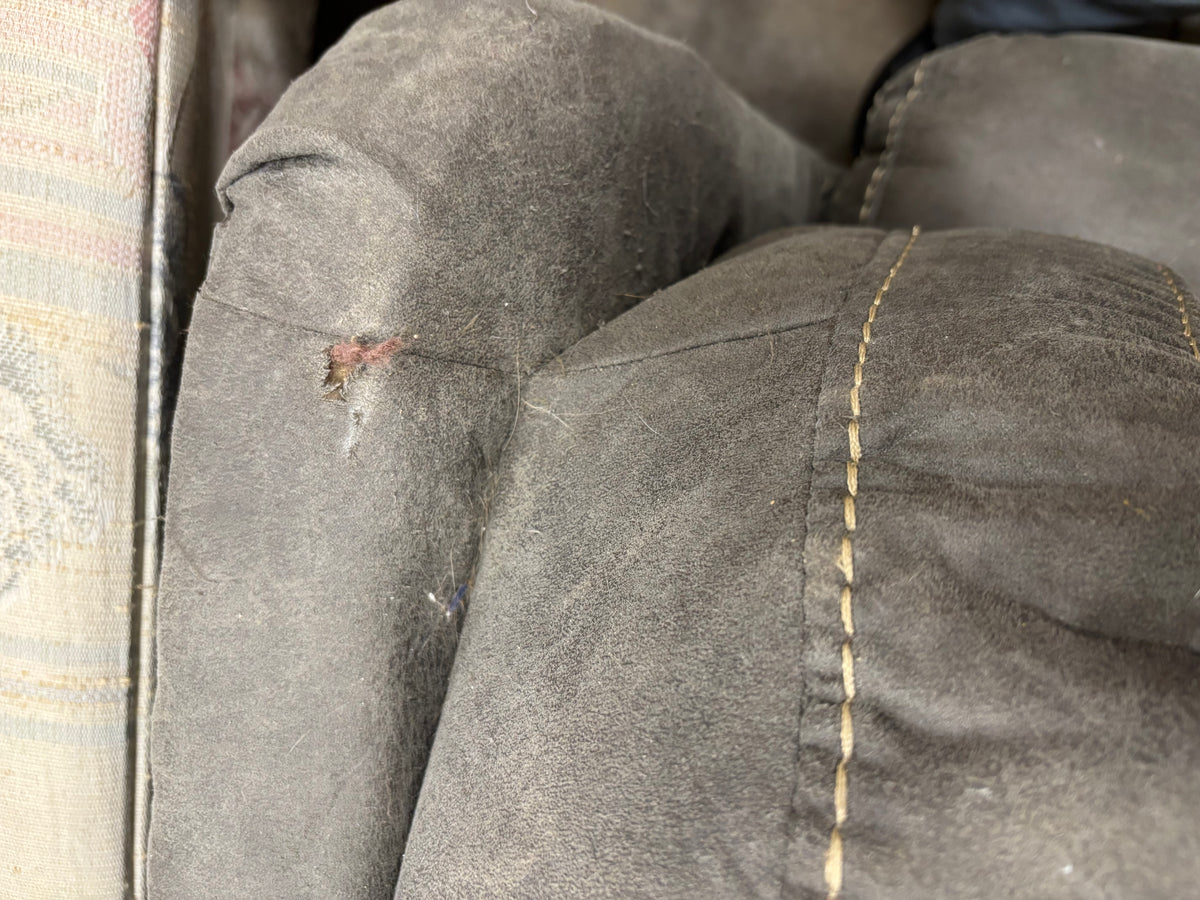 Charcoal Grey Loveseat