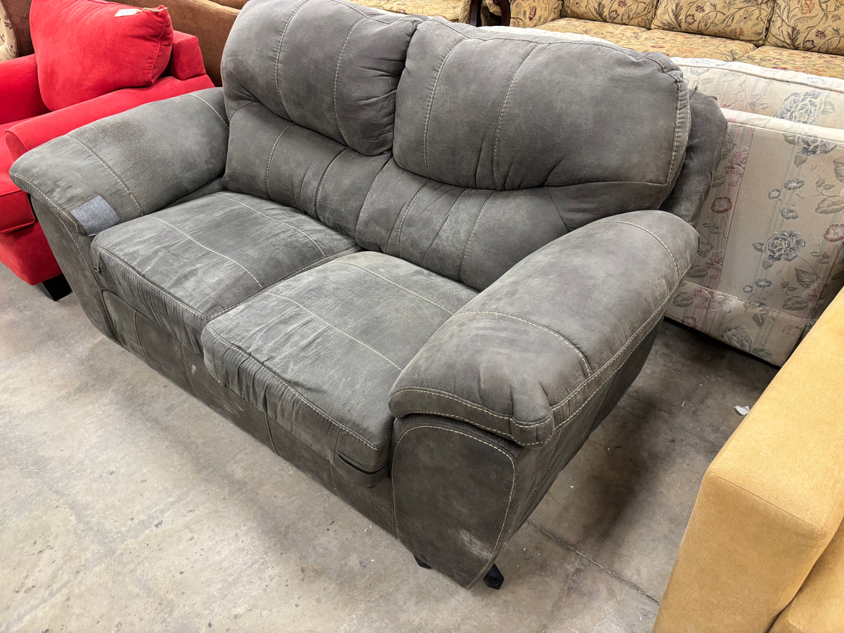 Charcoal Grey Loveseat