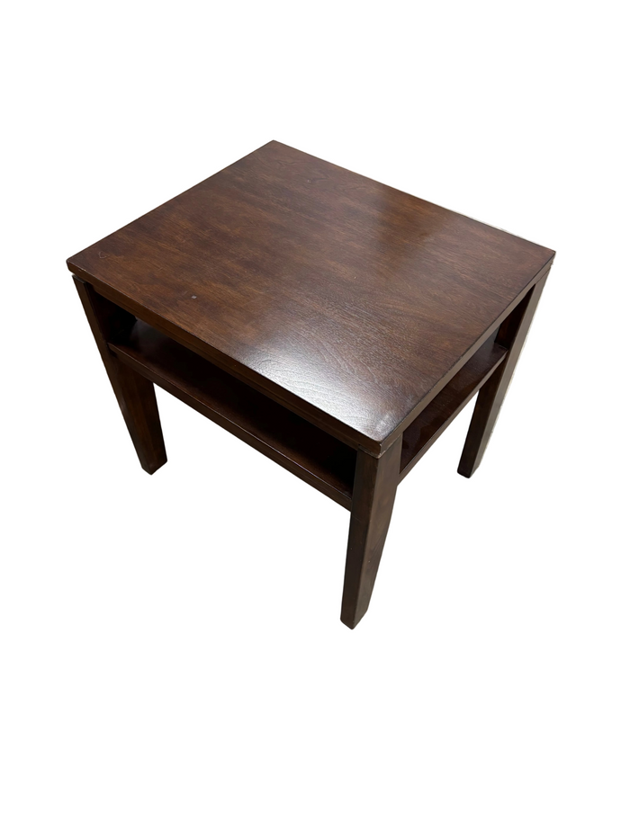 Brown Rectangular End Table