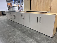 Gray Base Kitchen Set - 6 Cabinets
