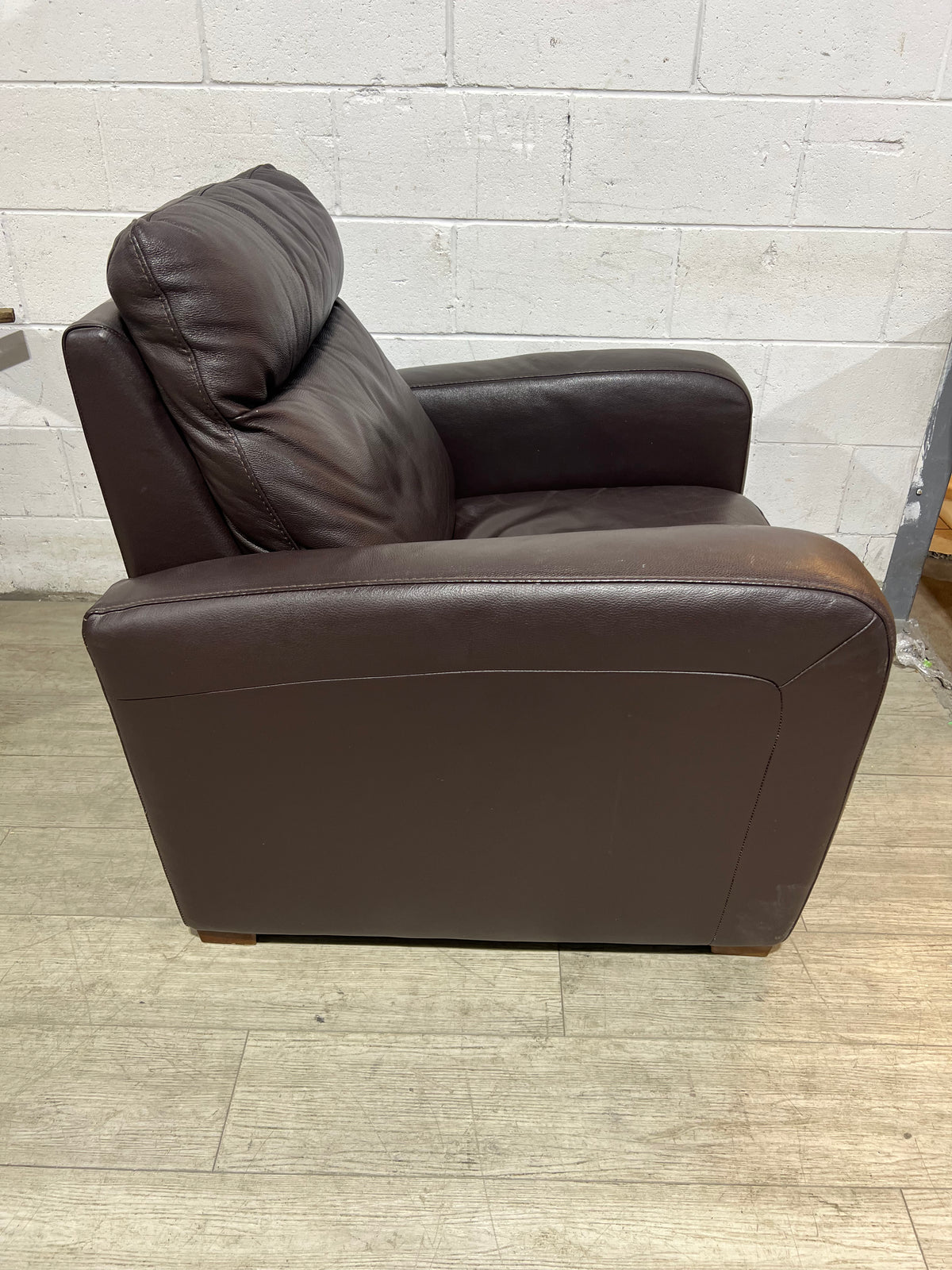 Natuzzi Brown Leather Recliner