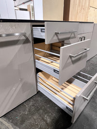 Gray Base Kitchen Set - 6 Cabinets