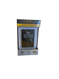 Defiant Square Matte Black Electronic Keypad Deadbolt