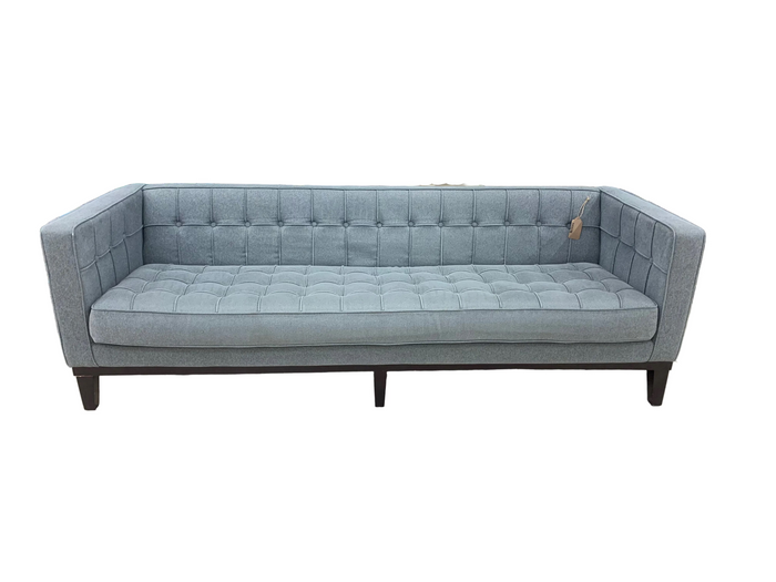 Light Gray Moden Tufted Tuxedo Sofa