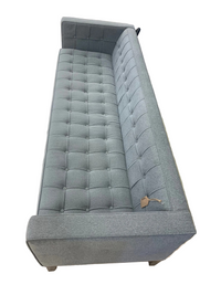 Light Gray Moden Tufted Tuxedo Sofa