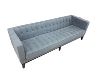 Light Gray Moden Tufted Tuxedo Sofa