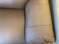 Brown Leather Loveseat