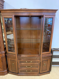 Walnut Brown China Cabinet