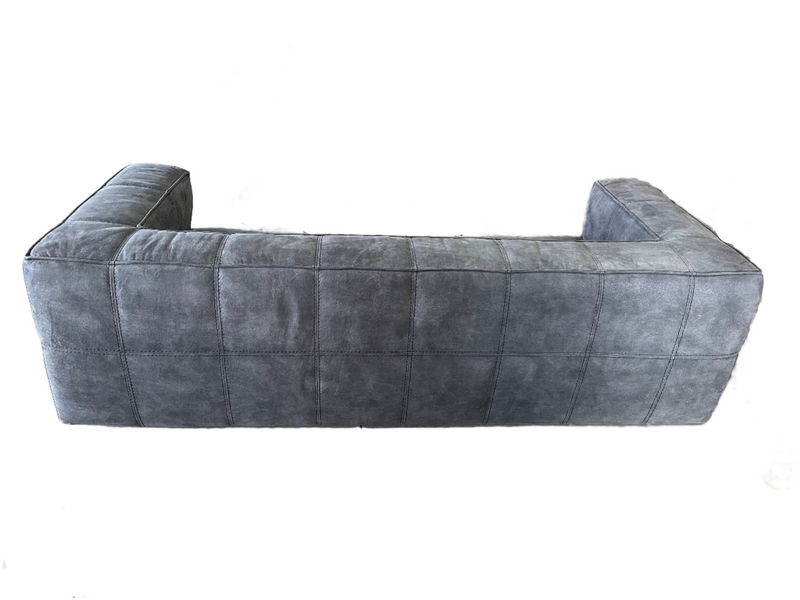 Suede Couch in Double Stiching