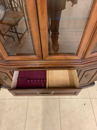 Walnut Brown China Cabinet