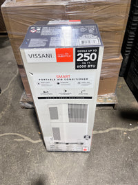 Vissani 6,000 BTU 3-in-1 SACC Portable Air Conditioner, Fan & Dehumidifier