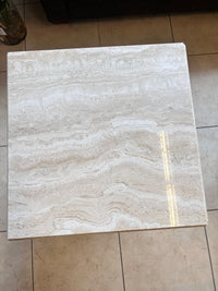 Ello Style Mid Century Travertine Side Table (Large)