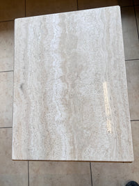 Ello Style Mid Century Travertine Side Table (Small)