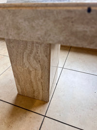 Ello Style Mid Century Travertine Side Table (Small)