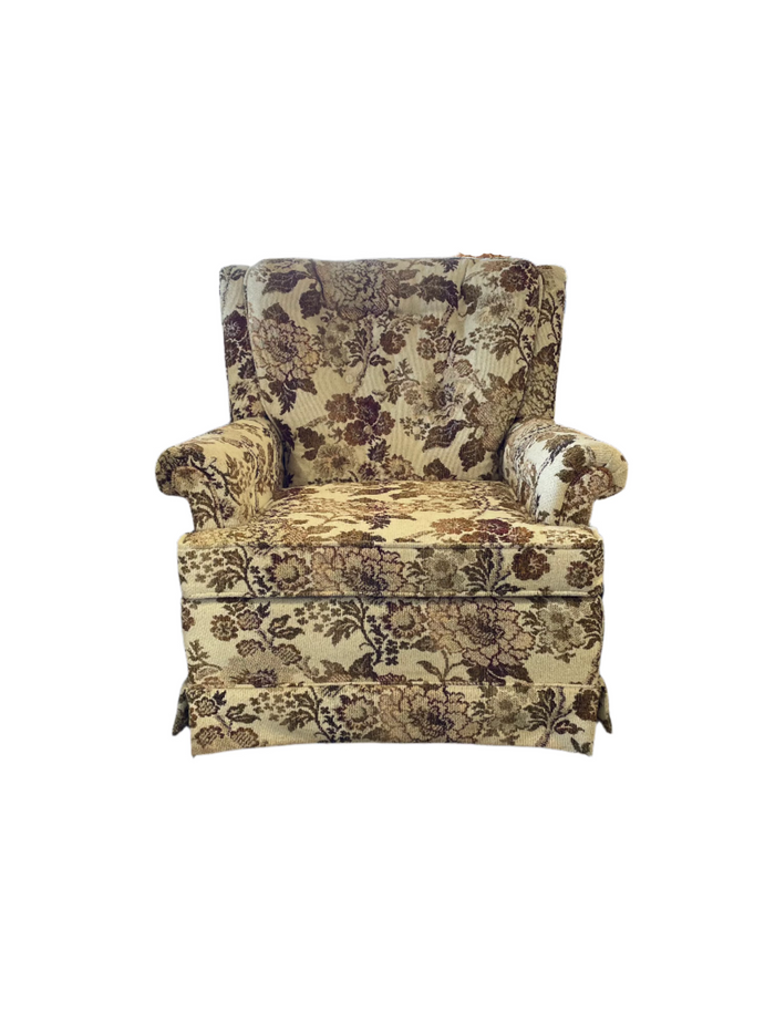 Floral Motif Armchair