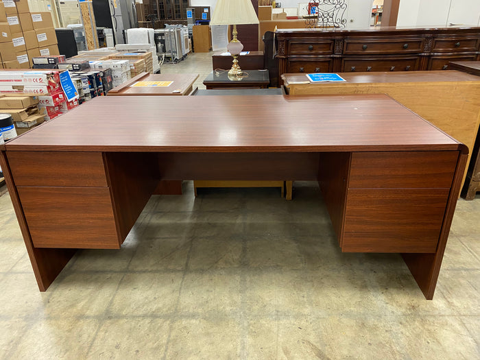 Large Mahogany Office Desk