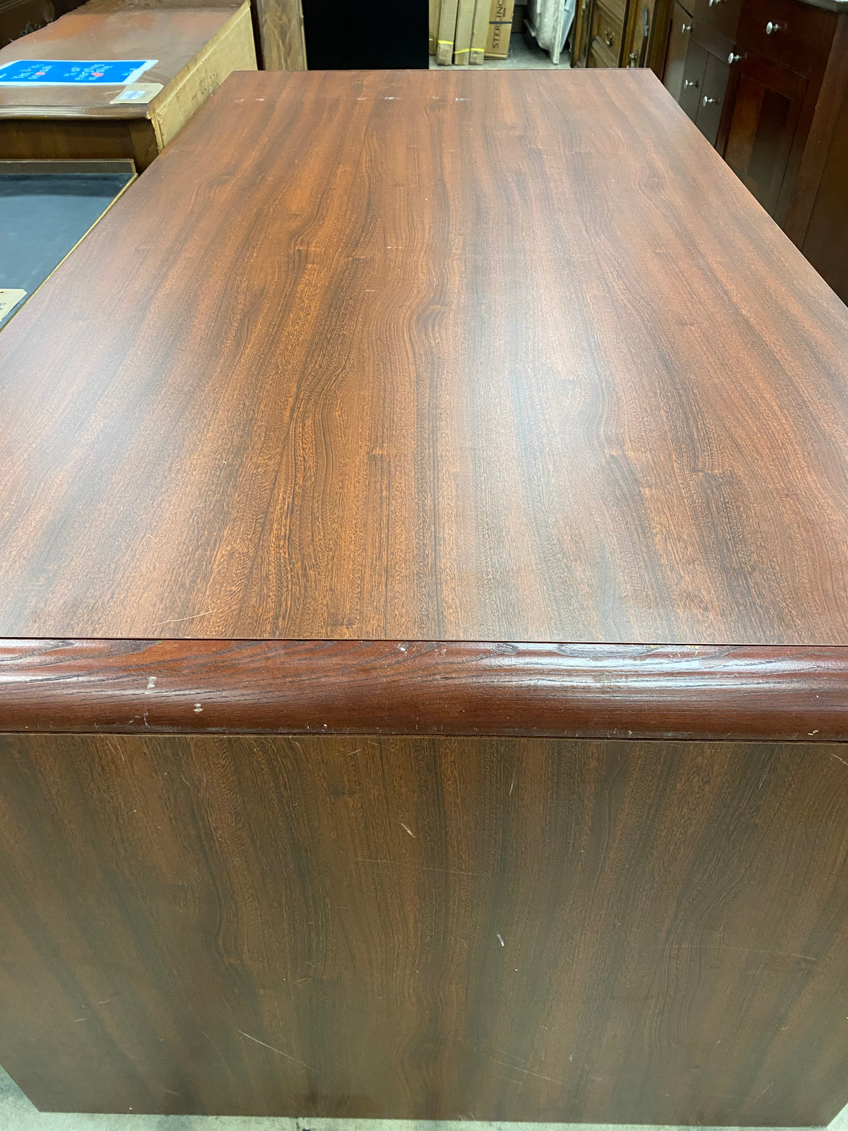 Large Mahogany Office Desk