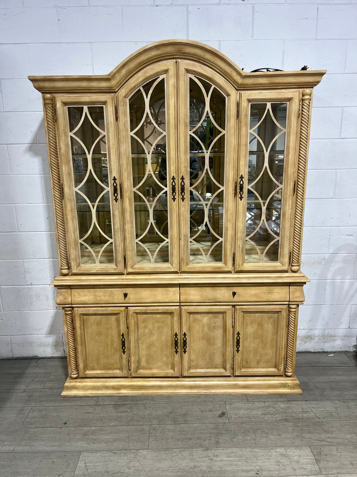 Wide Hutch With Doors/Drawers