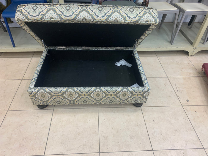 Multicolour Fabric Ottoman