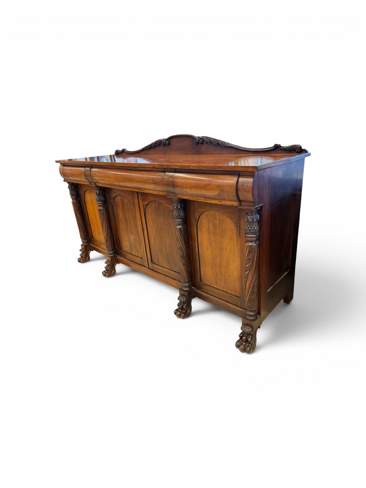 Vintage L. Rawlinson Ltd. Carved Wood Sideboard