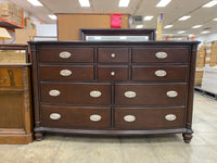 Chocolate Brown Dresser with Mirror