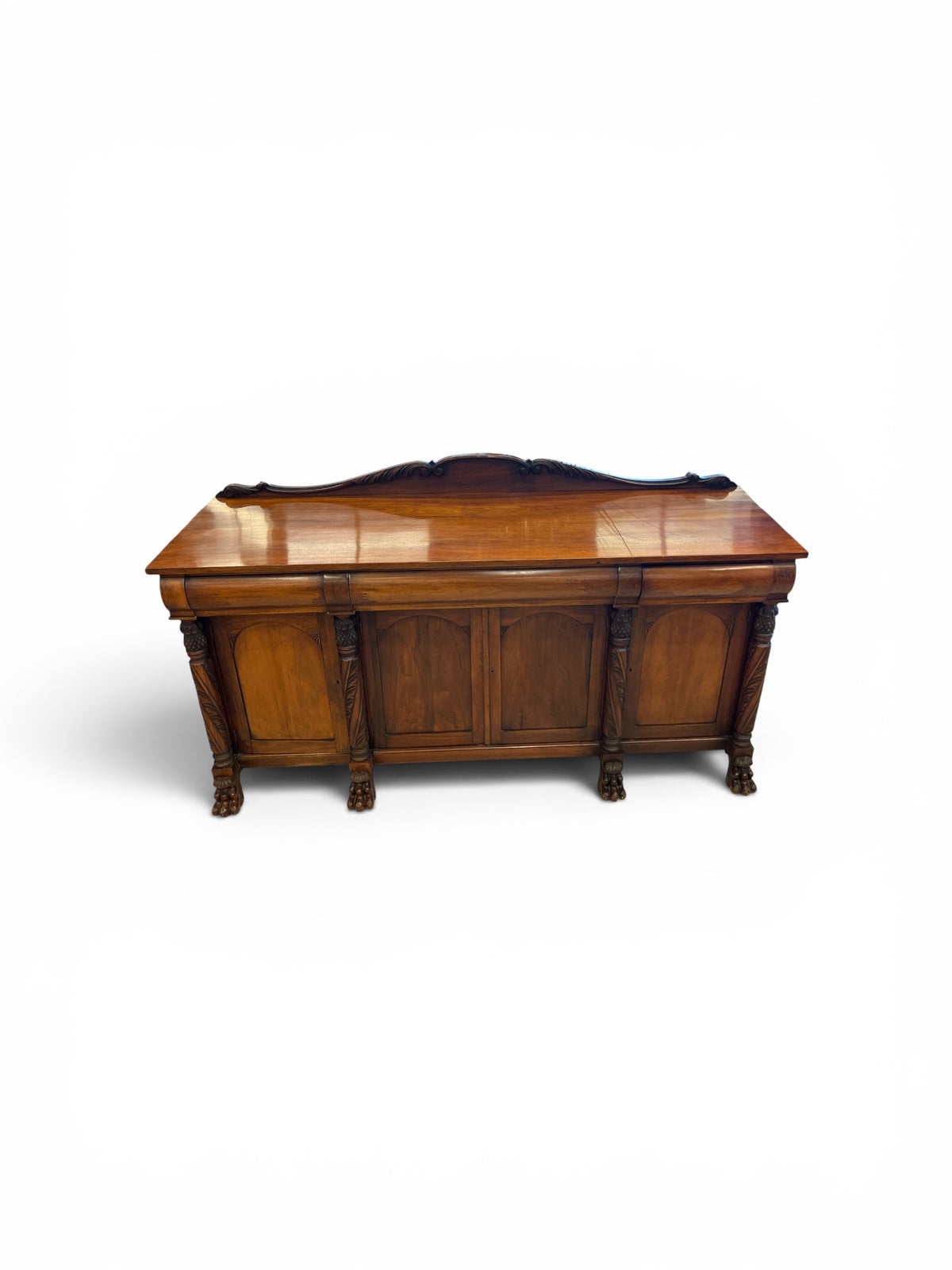 Vintage L. Rawlinson Ltd. Carved Wood Sideboard