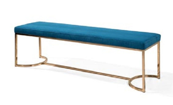 L.I.E.V.O Blue Fabric Bench