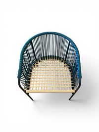 Retro Woven Vinyl Chairs - Set of 2