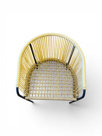 Retro Woven Vinyl Chairs - Set of 2