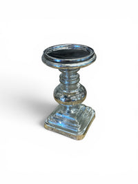 Pottery Barn Set of 3 Mercury Glass Candle Holders