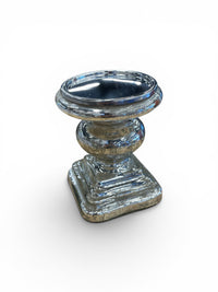 Pottery Barn Set of 3 Mercury Glass Candle Holders
