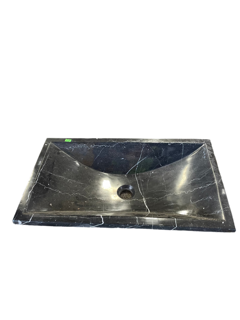 Black Marble Bathroom Sink