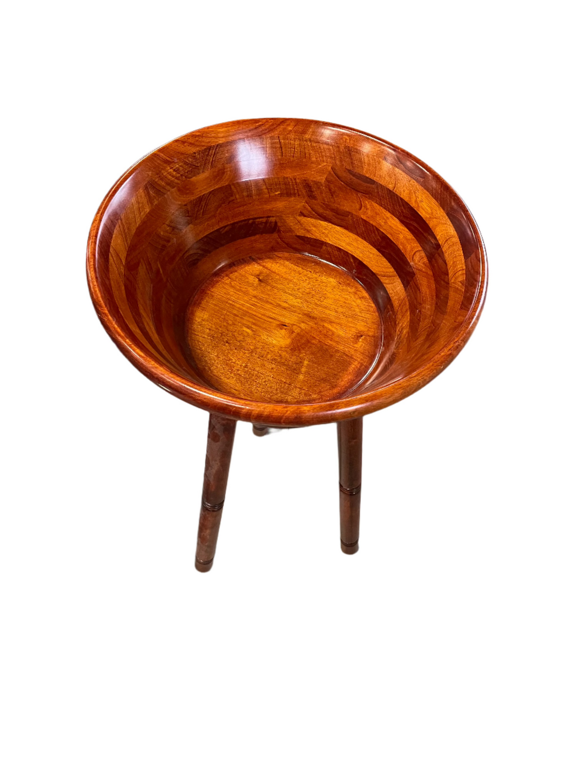 Vintage Rosewood Bowl on Stand