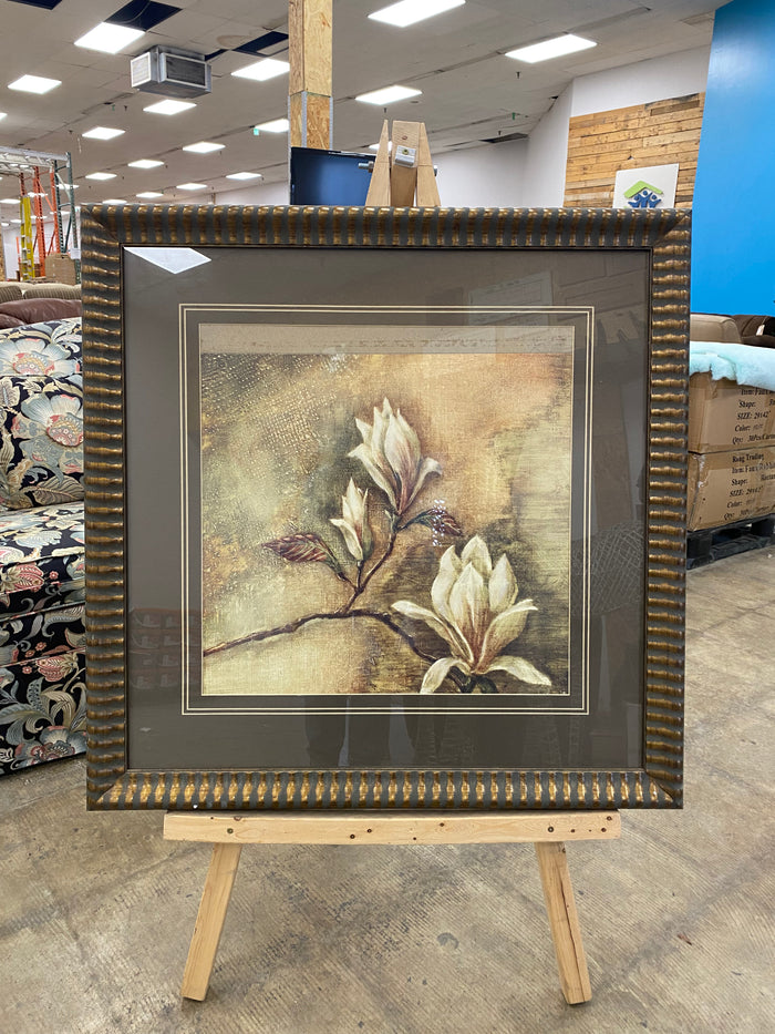 Gold Framed Magnolia Art