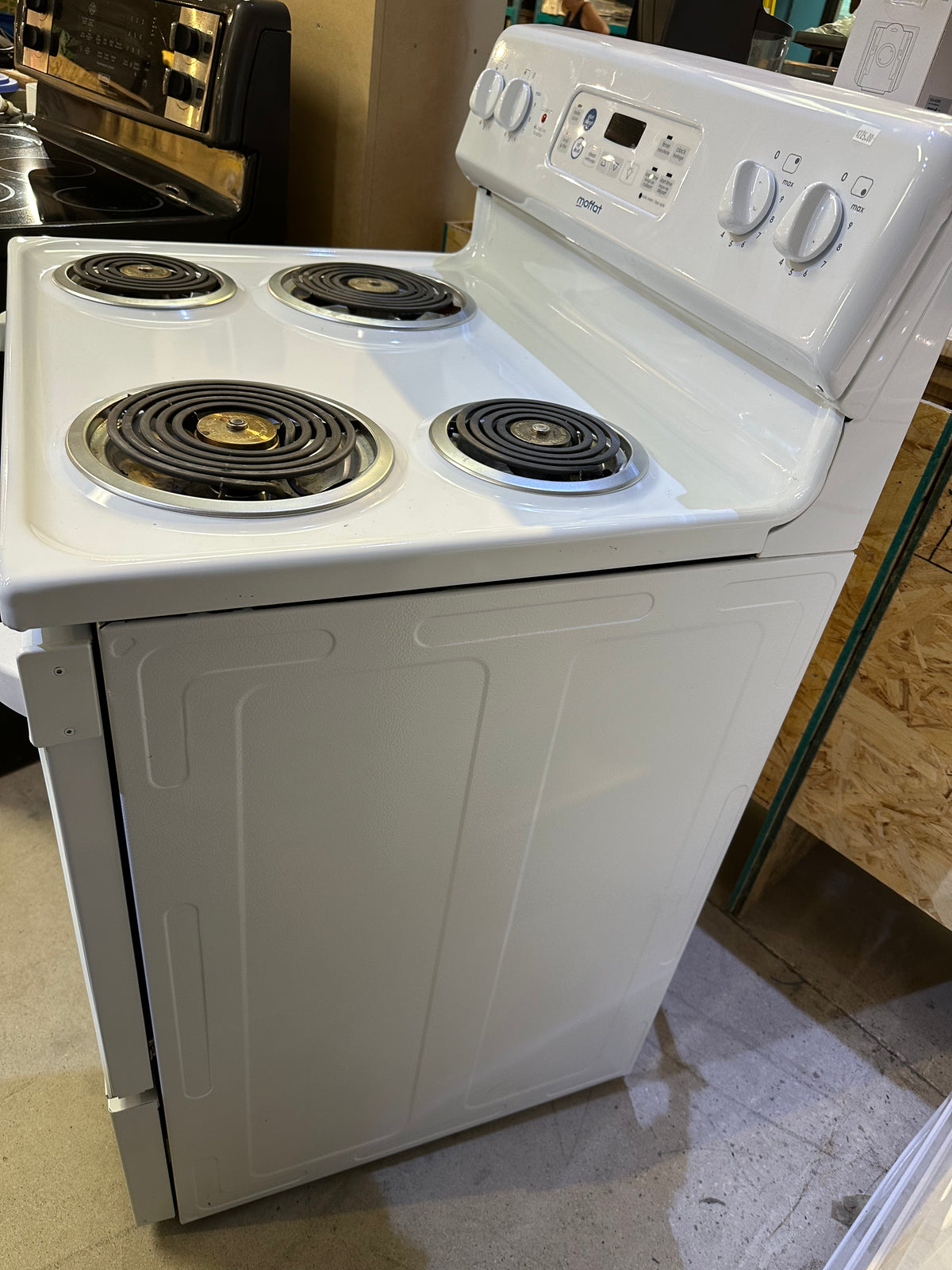 White Electric Stove