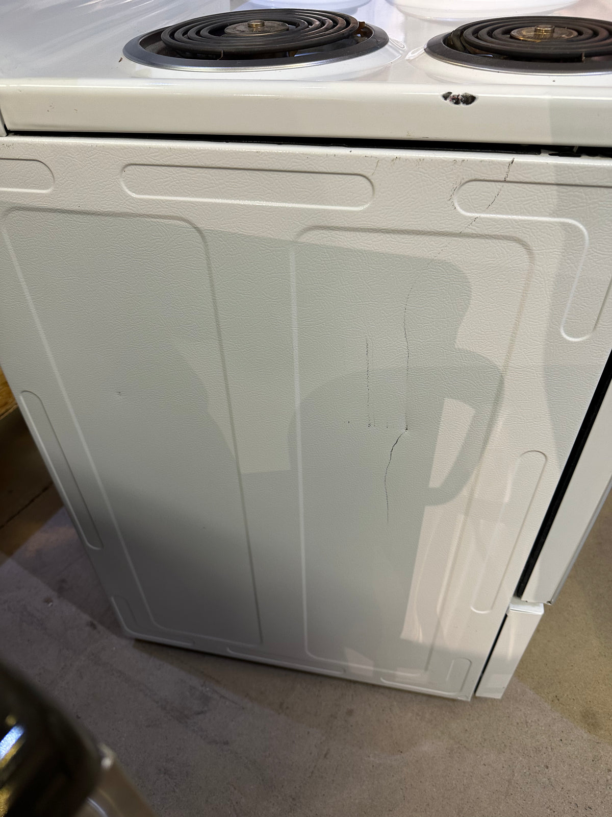 White Electric Stove