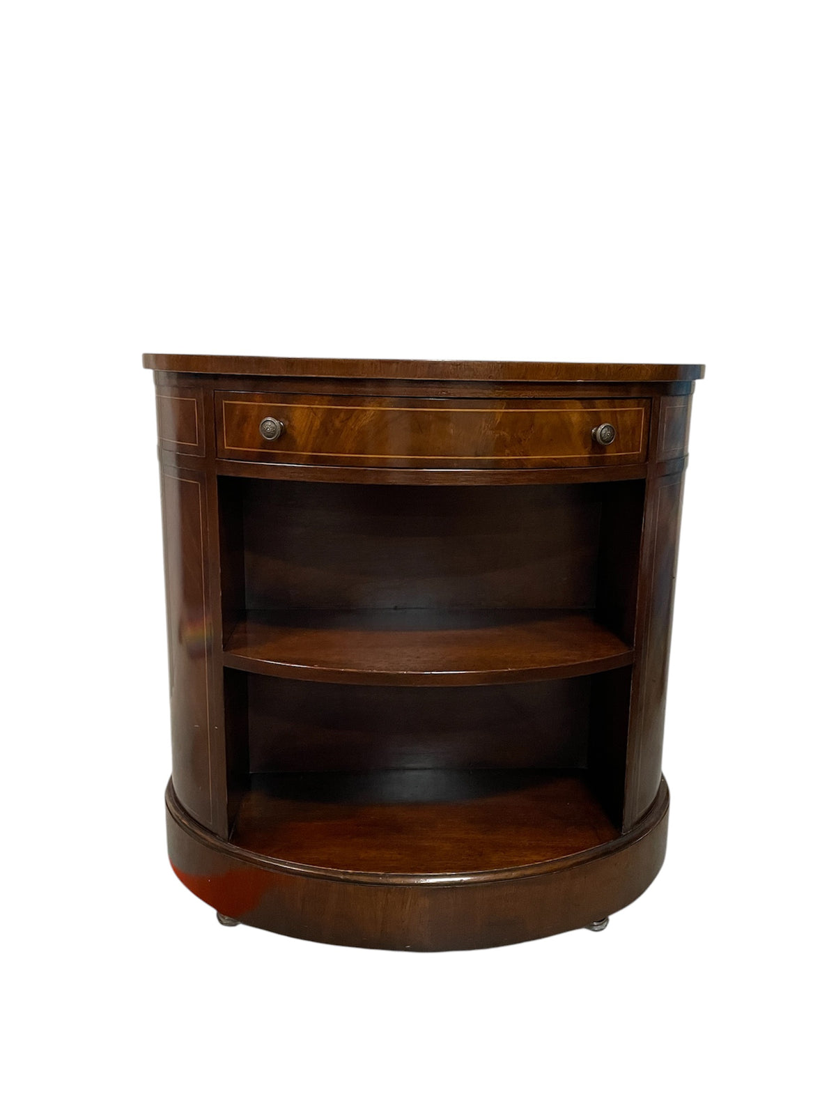 Side Table with Leather Top by Baker Furniture